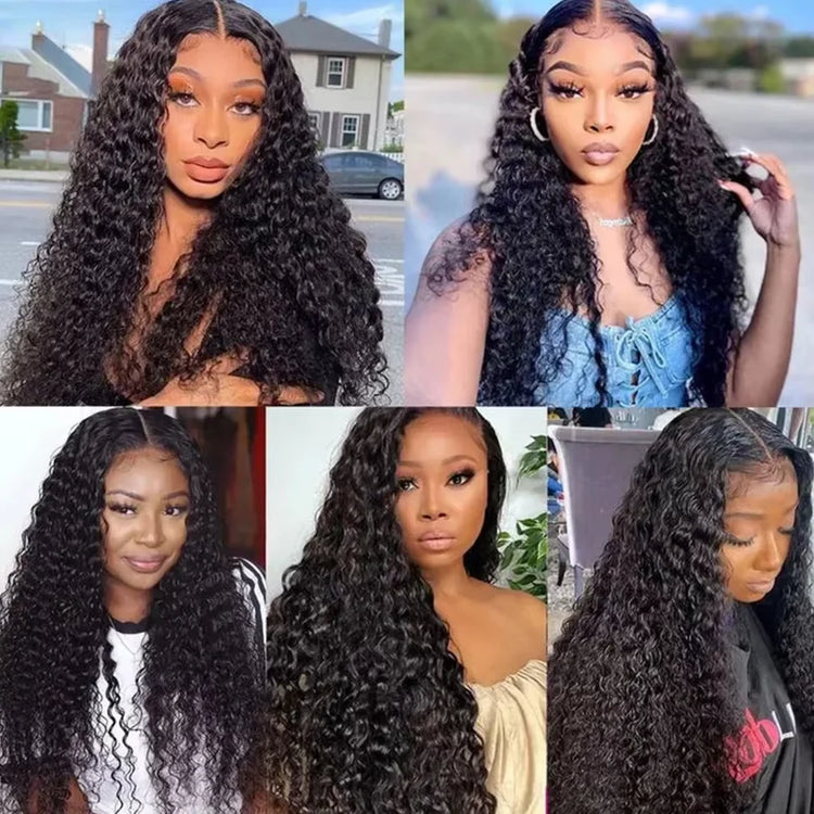 Deep Wave Human Hair Bundles 30 Inch Burmese Raw Hair Weave Bundles Sew in Hair Extensions 3 4 Bundles Curly Virgin Hair Weft