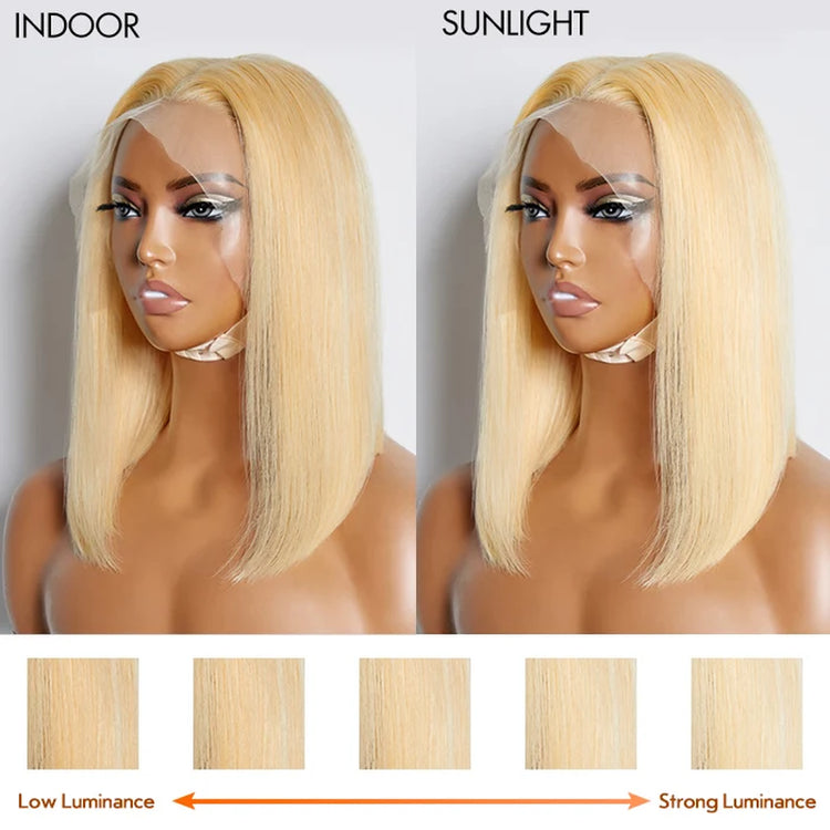 Tedhair 150% Density Pre-Plucked 13X4 Lace Frontal Bob Wig Straight