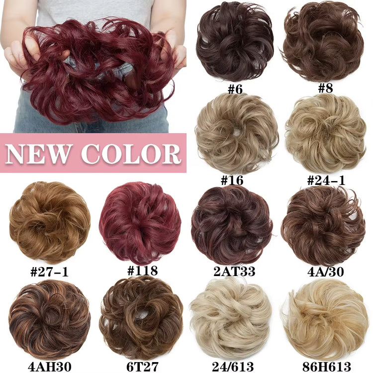 Curly Chignons Hair Scrunchie Extensions