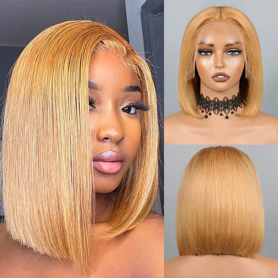 Short Bob Wig Human Hair Straight 13X6 Lace Front Wig Human Hair Bob Wigs