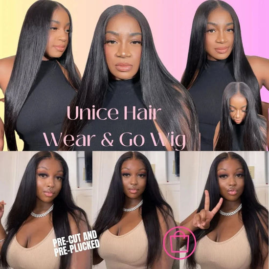 UNice Pre-Everything Lace Frontal Wig – Straight Human Hair
