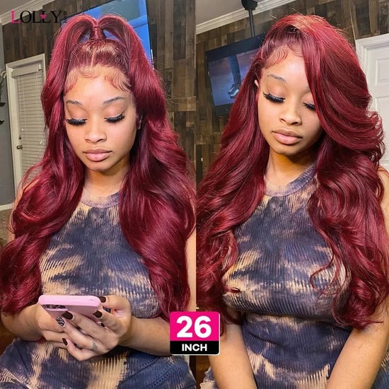 99J Burgundy Body Wave Bundles with 4x4 Closure – 30 Inch