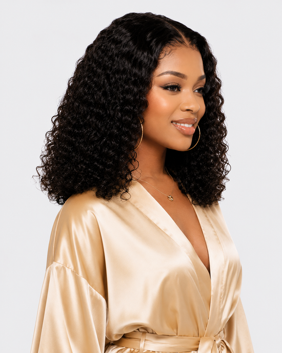 Wear and Go Water Wave Bob Wig | 13X4 Glueless HD Lace Human Hair