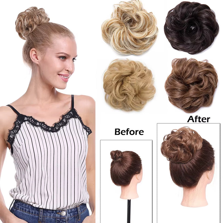 Curly Chignons Hair Scrunchie Extensions