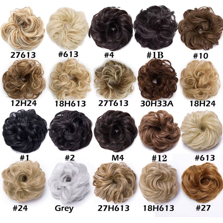 Curly Chignons Hair Scrunchie Extensions