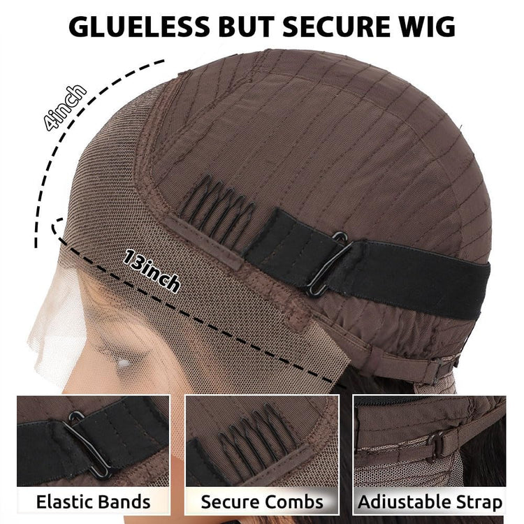 250 Density Human Hair Wig 13X4 HD Lace Front Wigs Pre Plucked Glueless Wig Human Hair Body Wave Wigs Human Hair for Black Women Frontal Wigs Human Hair Wigs Bleached Knots 18 Inch