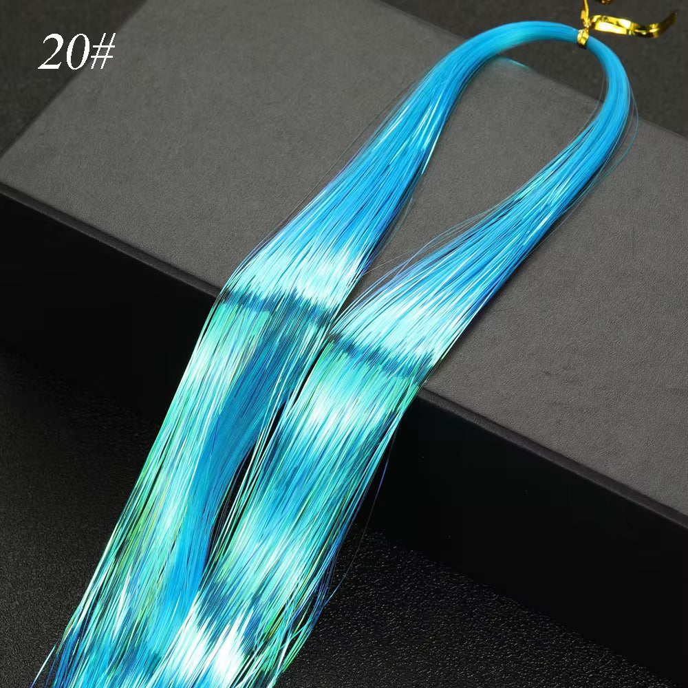 Sparkle Synthetic Hair Tinsel Extensions Bling Glitter Strands