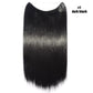 Synthetic Invisible Wire Hair Extensions Secret Fish Line Hairpiece