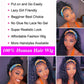 Human Hair Curly Wigs with Headband for Black Women - 18 Inch Deep Wave Machine Made None Lace Front Wig - 150% Density Brazilian Virgin Long Wig