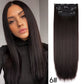 Long Wavy Synthetic Clip-In Hair Extensions 4Pcs Set