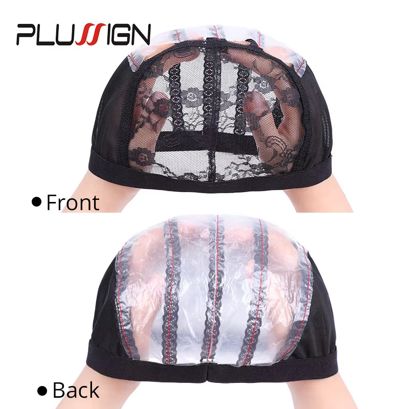Ventilated Wig Net Cap with Combs for Wig Making