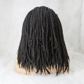 Tedhair 12 Inches 13X2 Reggae Twisted Medium Braids Lace Front Wig Pre-Plucked