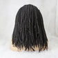Tedhair 12 Inches 13X2 Reggae Twisted Medium Braids Lace Front Wig Pre-Plucked