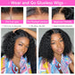 Human Hair 4X4 Glueless Curly Bob Wig 180% Density Lace Closure Kinky Curly Bob Wig for Black Women 12 Inch