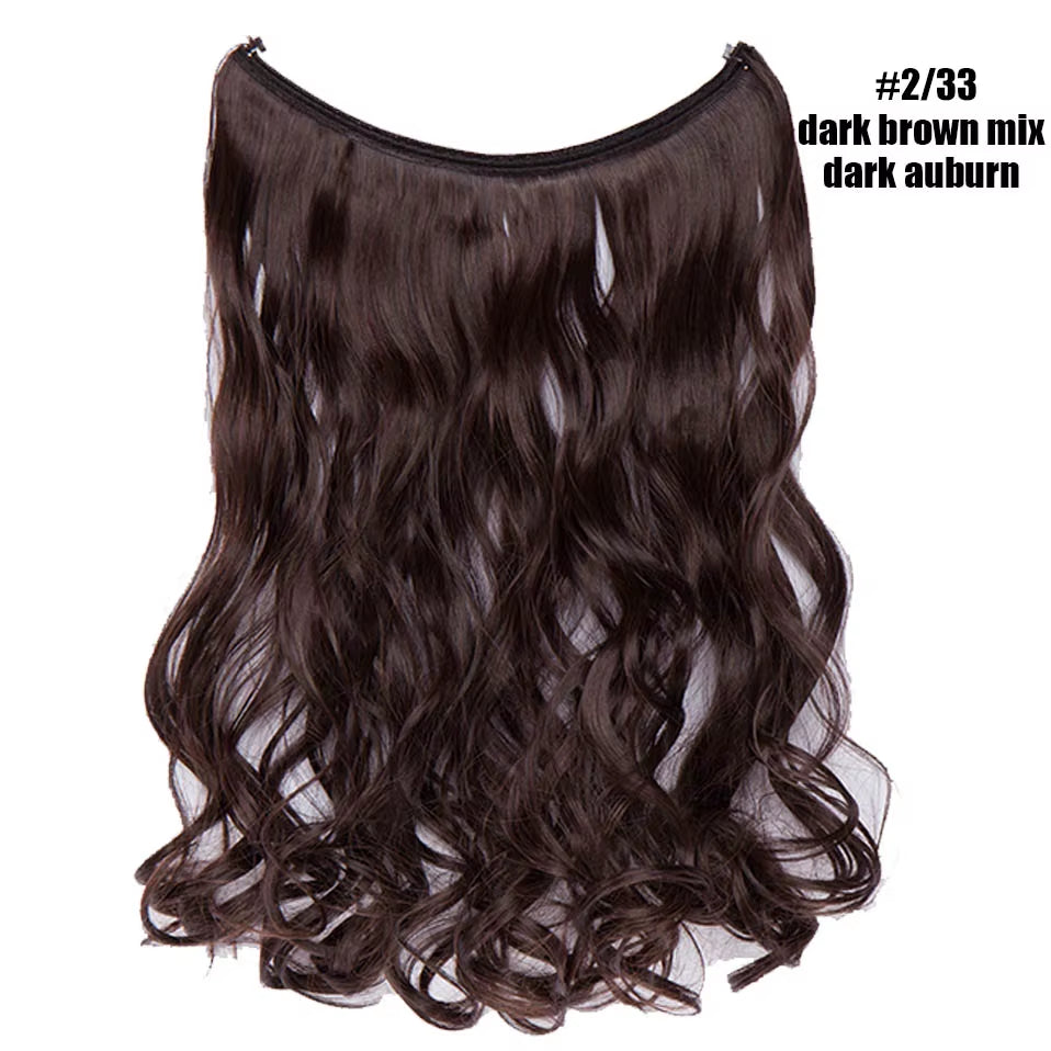 Synthetic Invisible Wire Hair Extensions Secret Fish Line Hairpiece