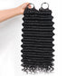 Tedhair Miracle Knots Human Feather Crochet Hair Deep Wave with No Spiral Ends - Pre-Separated Knotless Crochet Braids for Seamless Blending