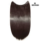 Synthetic Invisible Wire Hair Extensions Secret Fish Line Hairpiece