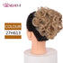 HUAYA Curly Chignon Messy Bun Updo Clip in Hair Piece Extensions Wiht Hairpins Elastic Band Synthetic Hair Bun Black Blonde