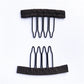 50Pcs Wig Combs to Secure Wig 4-7Teeth Wig Comb Wig Clips with Cloth for Making Wig Caps Steel Material Clips Combs
