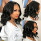 Brazilian Body Wave Short Bob Wigs 13X4 Transparent Lace Front Wig Human Hair Wigs Loose Body Wave Wig for Black Women 180%