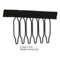 50Pcs Wig Combs to Secure Wig 4-7Teeth Wig Comb Wig Clips with Cloth for Making Wig Caps Steel Material Clips Combs