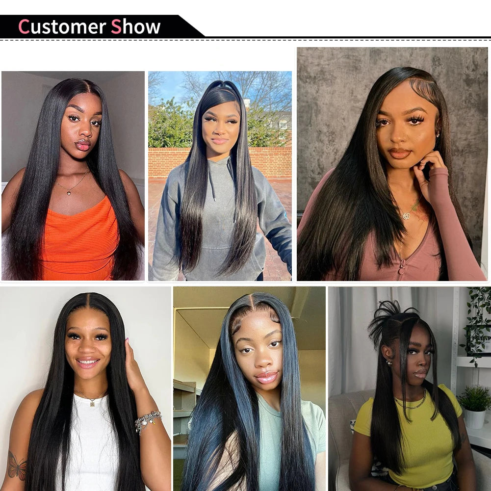 Natural Color Straight Human Hair Bundles 14-30 Inches Brazilian 1 3 4 Bundle Remy Human Hair Extensions Double Weft