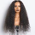180% Density Brazilian Virgin Hair 5X5 Lace Closure Wig Water Wavy
