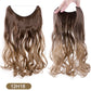 Synthetic Invisible Wire Hair Extensions Secret Fish Line Hairpiece