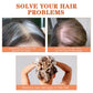 Synthetic Clip-In Hairpiece with Bangs for Thinning or White Hair