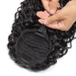 Water Wave Wrap-Around Drawstring Human Hair Ponytail Extension