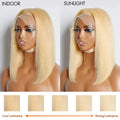 Tedhair 150% Density Pre-Plucked 13X4 Lace Frontal Bob Wig Straight #613