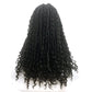 Tedhair 26 Inches 4X4 Faux Goddess Locs with Curls Braids Lace Closure Wigs 200% Density-100% Handmade