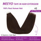 Straight Seamless Tape-In Human Hair Extensions 50G 20 Pcs