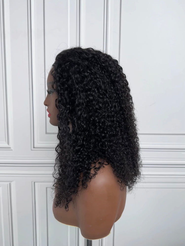 Tedhair Wear and Go 180% Density Half Wig Messy Curly
