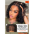 Tedhair 150% Density 5X5 Closure Lace with Boho Braids Pre-Cut Glueless Top Human Hair Wig Curly