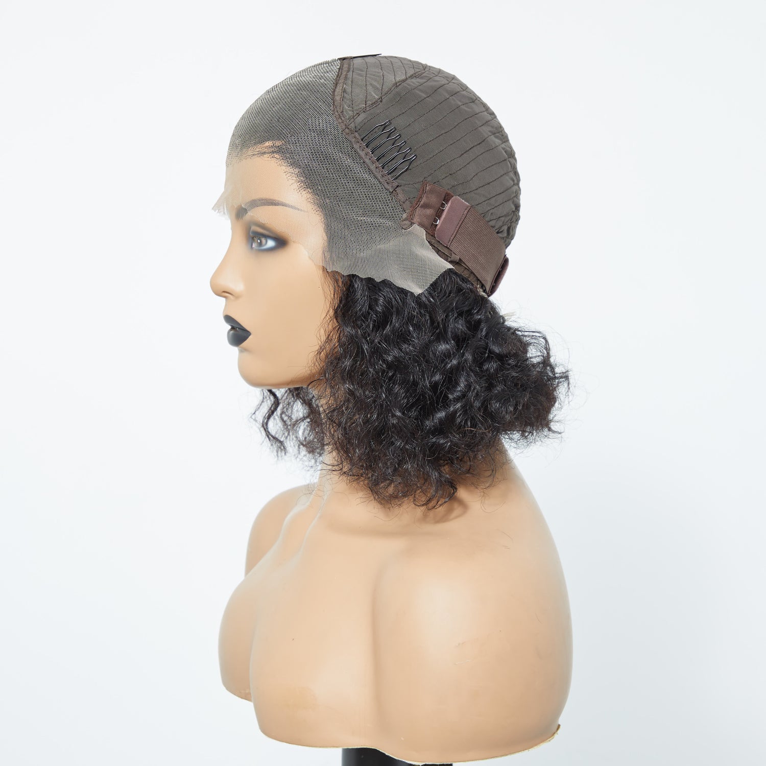 Tedhair 150% Density 13X4 Pre-Plucked Lace Frontal Bob Wig Water Wave