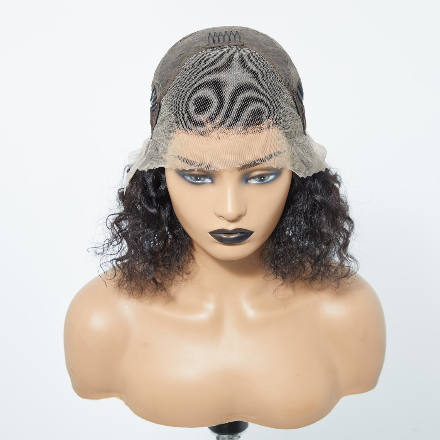 Tedhair 150% Density 13X4 Pre-Plucked Lace Frontal Bob Wig Water Wave