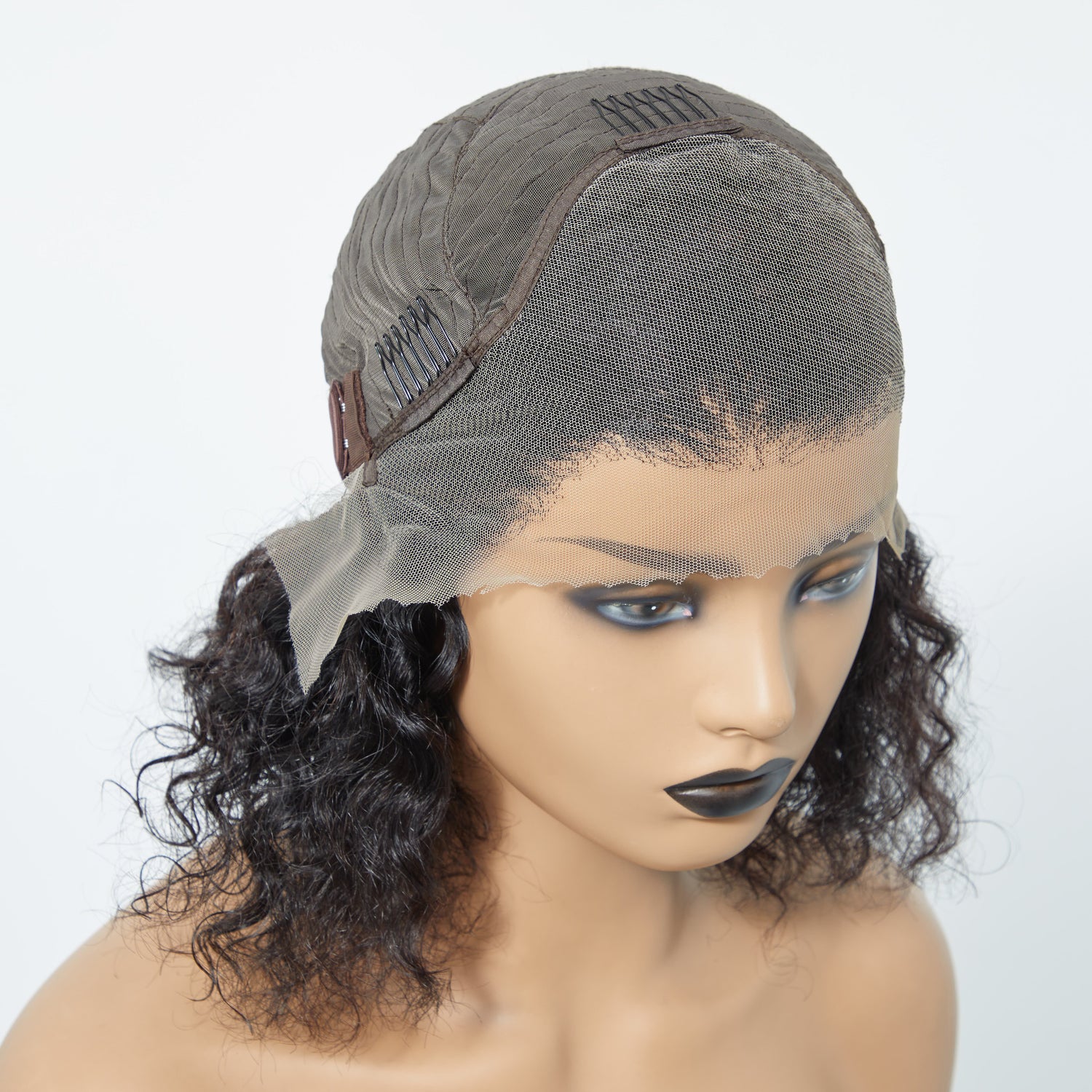 Tedhair 150% Density 13X4 Pre-Plucked Lace Frontal Bob Wig Water Wave
