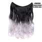 Synthetic Invisible Wire Hair Extensions Secret Fish Line Hairpiece