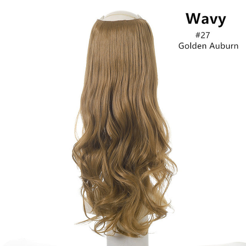 Wavy U-Part Clip-In Synthetic Wig Hairpiece