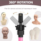 50 Inch Adjustable Wig Tripod Stand with Tool Tray for Hairdressing Training - Pink