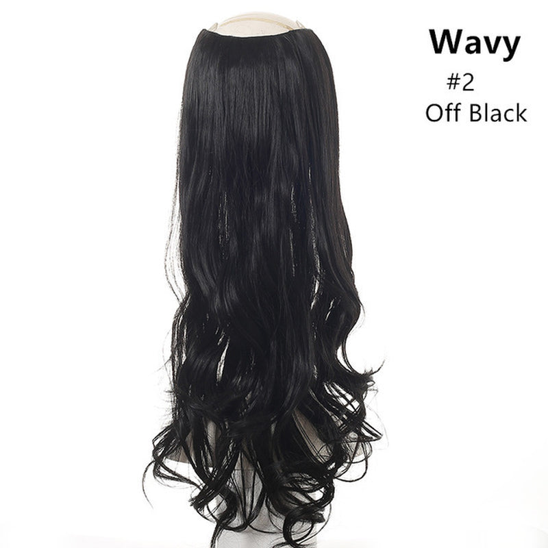 Wavy U-Part Clip-In Synthetic Wig Hairpiece