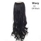 Wavy U-Part Clip-In Synthetic Wig Hairpiece
