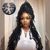 Tedhair 30 Inches 4X4 Boho Goddess Faux Locs Lace Closure Wigs 200% Density-100% Handmade