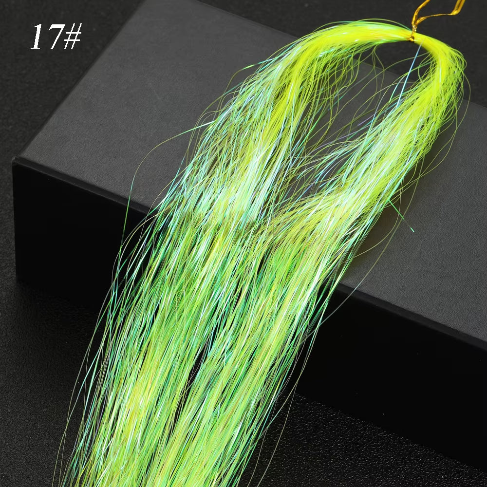 Sparkle Synthetic Hair Tinsel Extensions Bling Glitter Strands