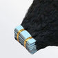 Tedhair Afro-Textured Kinky Straight Tape in Remy Hair Extensions 
