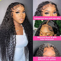 Deep Wave Frontal Wig Hd Lace Wigs on Clearance Sale 13X4 13X6 Water Wave Curly Human Hair Wig 30 Inch Lace Front Wig Human Hair