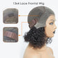 Tedhair 150% Density 13X4 Pre-Plucked Lace Frontal Bob Wig Water Wave