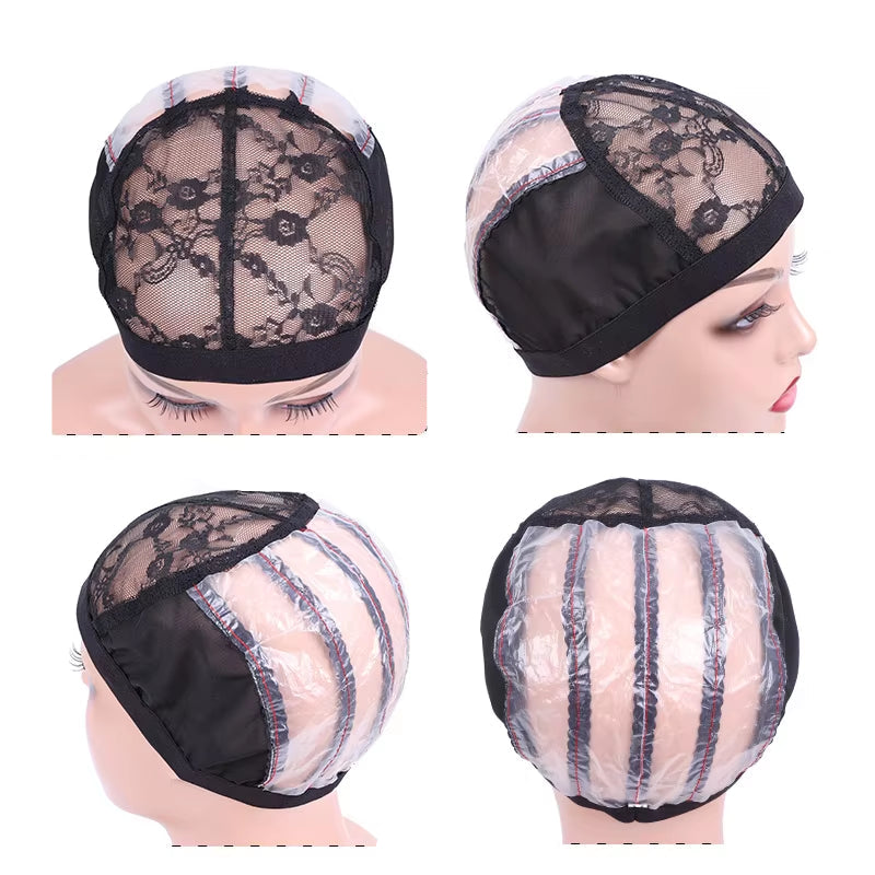 Ventilated Wig Net Cap with Combs for Wig Making
