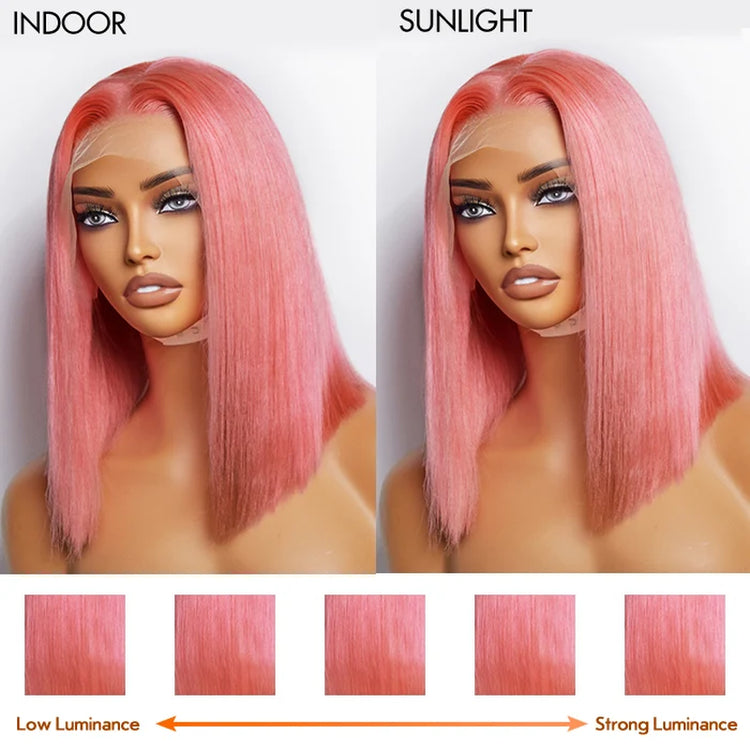 Tedhair 150% Density 13X4 Pre-Plucked Lace Frontal Bob Wig Straight 